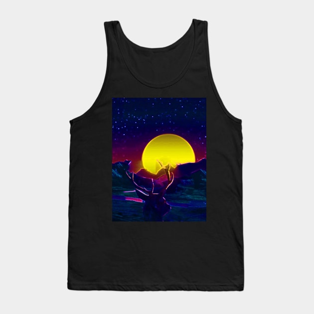 Deer Sun 3 Tank Top by Popartela45